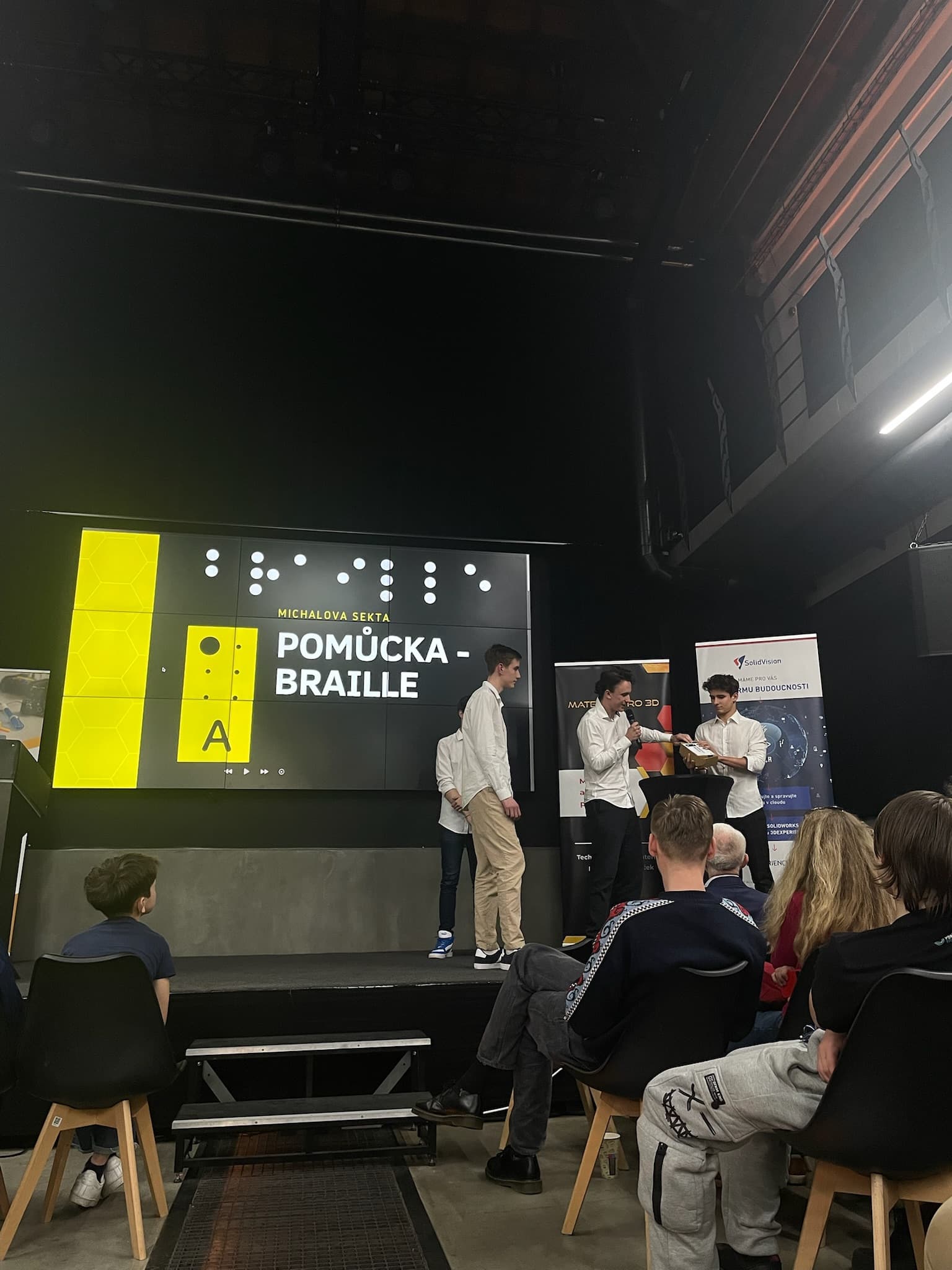 Braille Learning Aid hackathon presentation